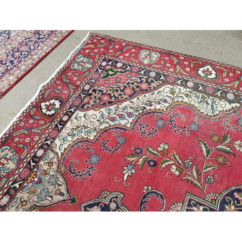 320 - Decorative hand knotted Persian carpet square {385 cm L x 290 cm W}.