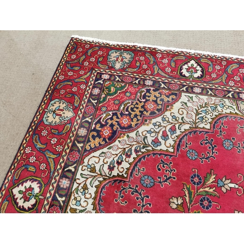 320 - Decorative hand knotted Persian carpet square {385 cm L x 290 cm W}.