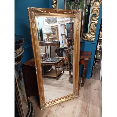 88 - 18th C. Italian gilt wall mirror {158 cm H x 77 cm W}.