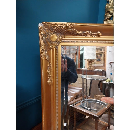 88 - 18th C. Italian gilt wall mirror {158 cm H x 77 cm W}.