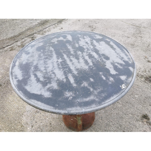 30 - PROTOTYPE- Rare cast iron Guinness pub - bar - restaurant - cafe outdoor tables with inlaid marble t... 