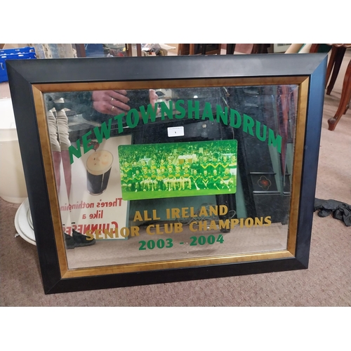 1 - Framed Newtownshandrum All Ireland Senior Club Champions 2003-2004 mirror. {59 cm H x 73 cm W}