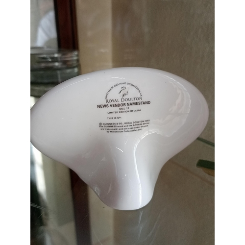 110A - Royal Doulton news vender name stand ltd edition of 2000