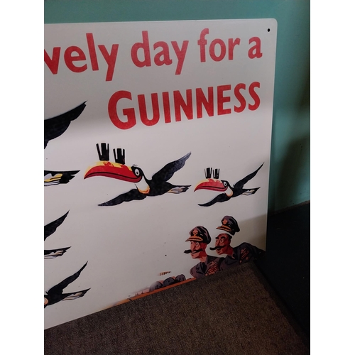 57 - Lovely Day for a Guinness tin plate advertisement. {51 cm H x 70 cm W}.