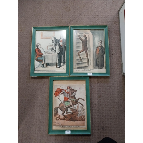 907 - Set of two framed United Ireland newspaper prints. A sickening rehash and As you were.{ 44 cm H x 32... 