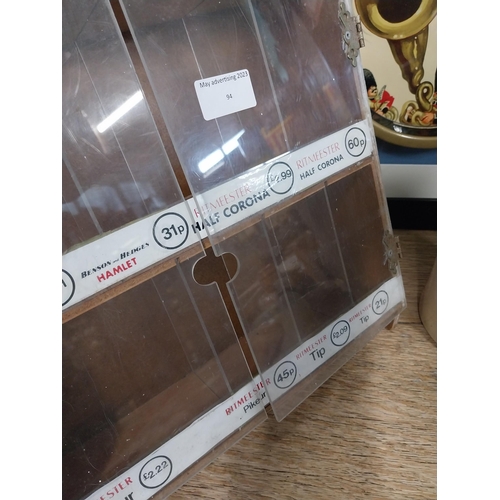 94 - 1970's Benson and Hedges counter cigar dispenser. {39 cm H x 34 cm W x 21 cm D}