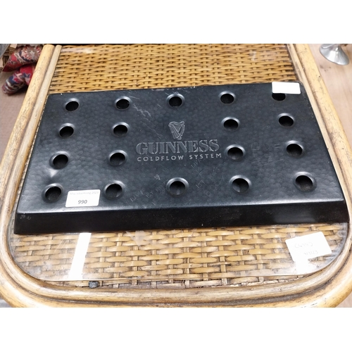 990 - Guinness drip tray. { 4 cm H x 41 cm W x 22 cm D}.