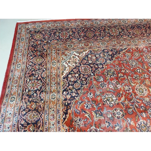 5 - Good quality decorative Persian carpet square {384cm L x 291cm W}