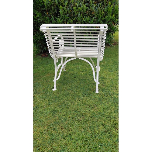 11 - Pair of exceptional quality hand forged wrought iron Arras style arm chairs {80 cm H x 65 cm W x 66 ... 