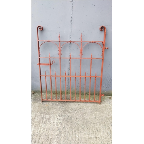 59 - 19th C. wrought iron garden gate {169 cm H x 245 cm W}.