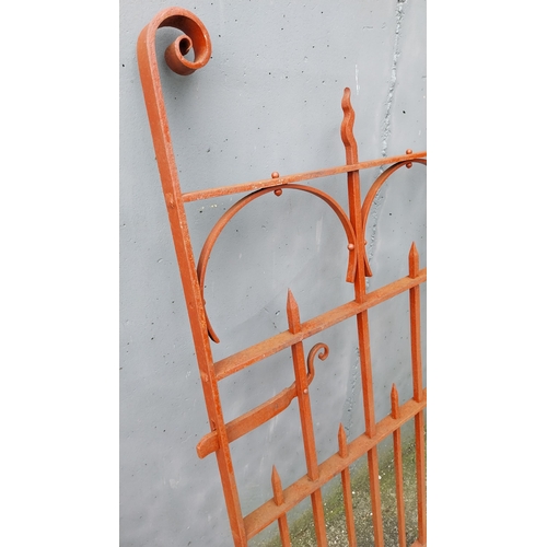 59 - 19th C. wrought iron garden gate {169 cm H x 245 cm W}.