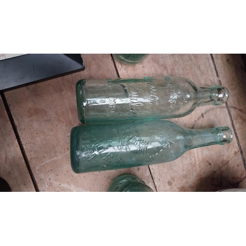 1035 - Four 19th C. bottles - Kernan's blob top and cod, Egan's of Tullamore and Taylors of Dublin. {23 cm ... 