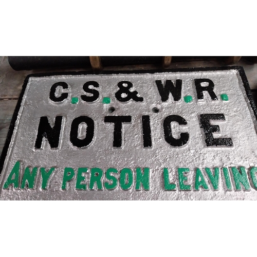 200 - GS and WR Notice Any person leaving this gate open is liable to a penalty of forty shillings cast ir... 