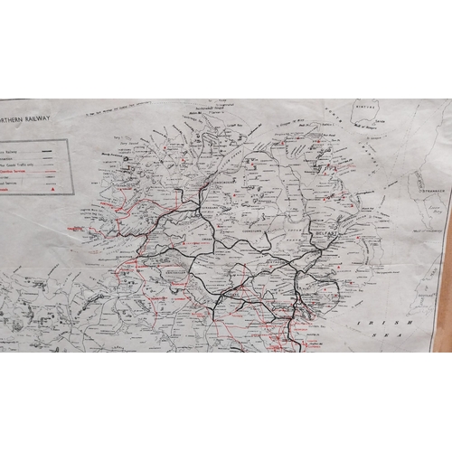 221 - GNR railway map. {28 cm H x 42 cm W}.