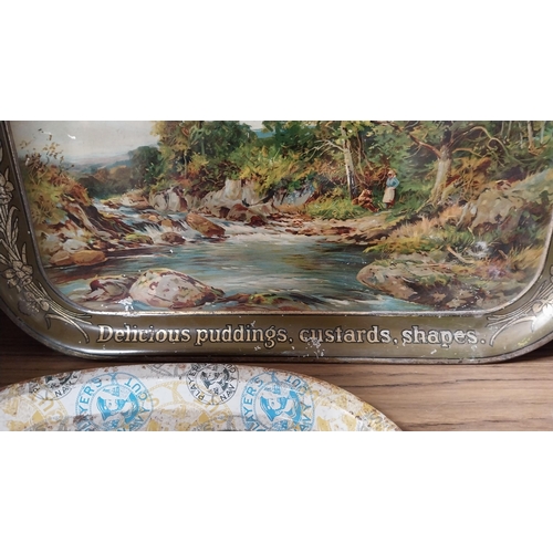 1256 - Marshall's Farola tin plate advertising tray. {31 cm H x 42 cm W}.