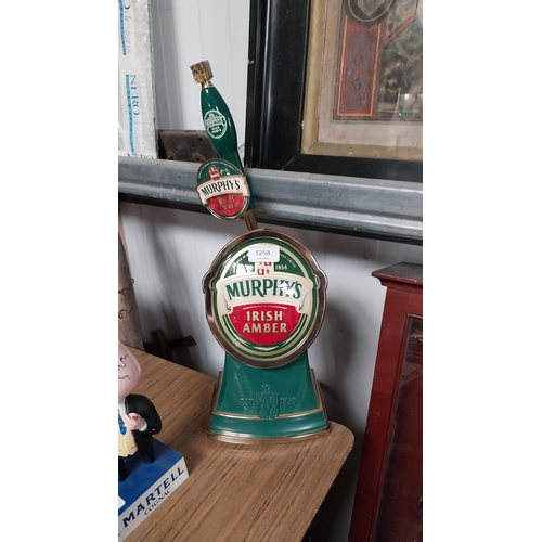 1258 - Murphy's Stout beer pull. {63 cm h x 17 cm W}.