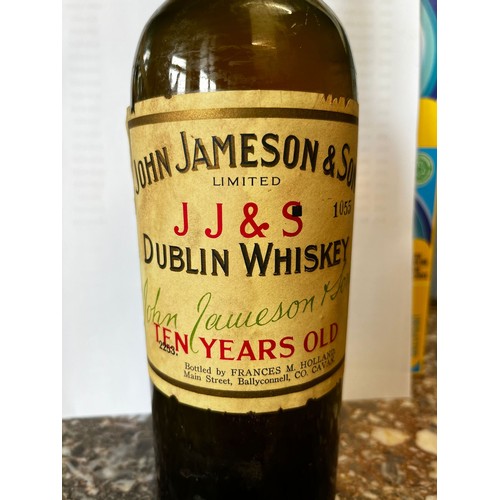 80A - Bottle of John Jameson & Son Dublin whiskey bottled by Frances M Holland, Main Street, Ballyconnell,... 