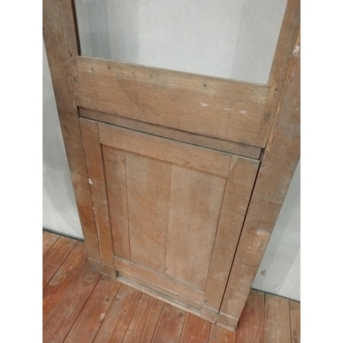 10A - Decorative oak curved panel {H 355cm x W 75cm}.
