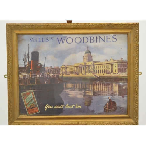 140A - Will's Woodbines you cant beat 'em framed advertising print {47 cm H x 60 cm W}.