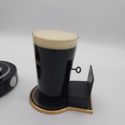 1260A - Two Guinness Perspex counter fonts in the form of a Guinness Bottle { 28cm H X 15cm Dia  }  and Guin... 