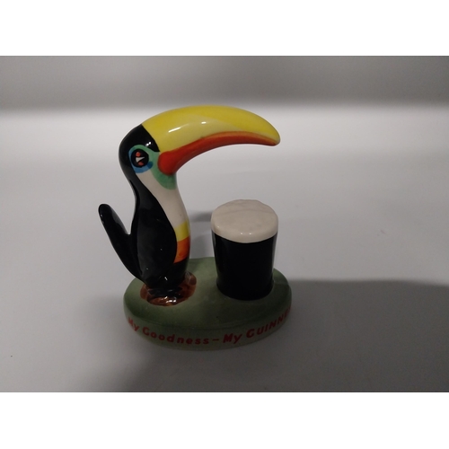 1269 - My Goodness My Guinness Carlton Ware ceramic Toucan and Pint advertising figure {10 cm H x 8 cm W x ... 