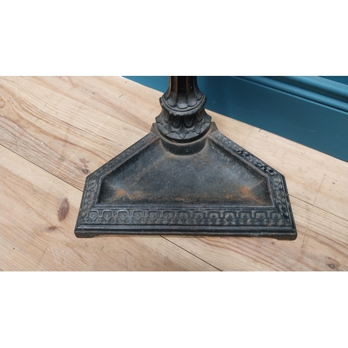 130 - Decorative Victorian cast iron stick stand {65 cm H x 67 cm W x 22 cm D}.