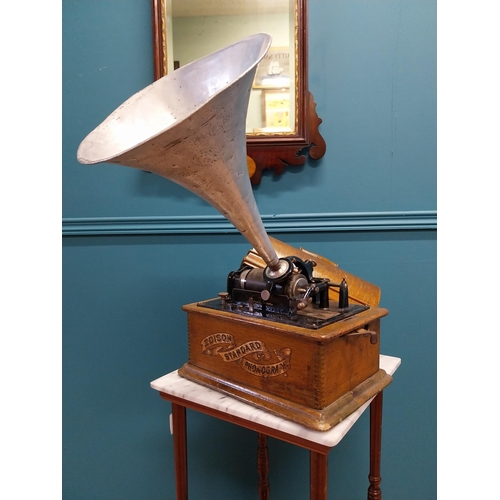 27 - Edison Standard Phonograph {27 cm H x 30 cm W x 26 cm D}.