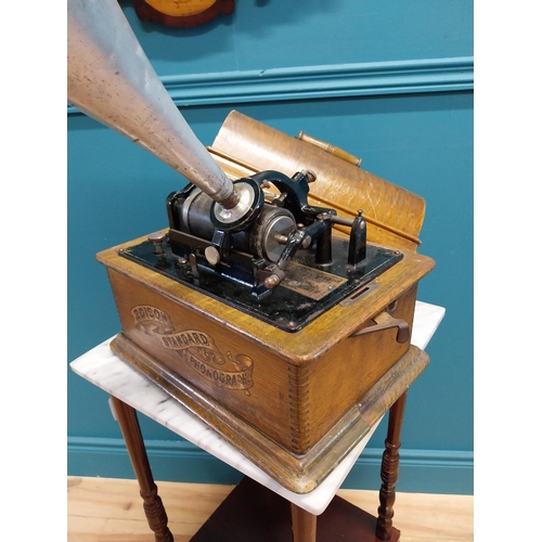 27 - Edison Standard Phonograph {27 cm H x 30 cm W x 26 cm D}.