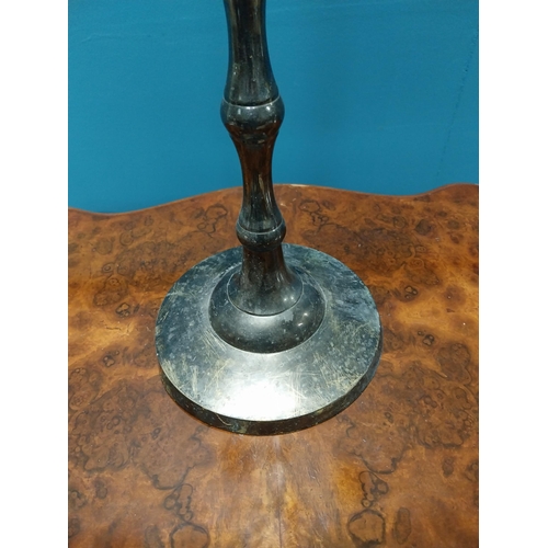 280 - Silver plate four branch candelabra {96 cm H x 40 cm Dia.}.