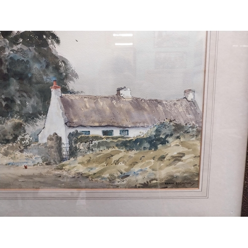 314 - Frank Egginton Ballyskeagh County Down watercolour mounted in frame {37 cm H x 52 cm W measurement o... 