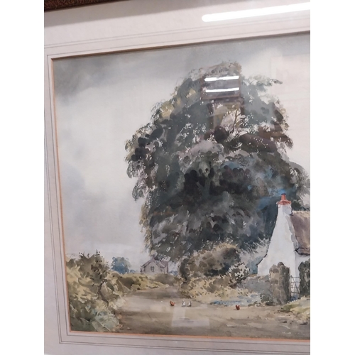 314 - Frank Egginton Ballyskeagh County Down watercolour mounted in frame {37 cm H x 52 cm W measurement o... 