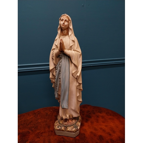 325 - Painted plaster statue of our Lady