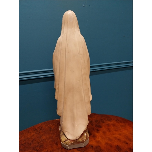 325 - Painted plaster statue of our Lady