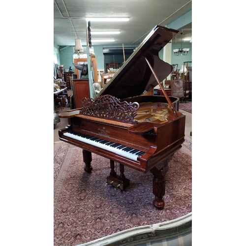 382 - Exceptional quality rosewood Steinway & Sons New York & Hamburg boutique grand piano serial no 58183... 