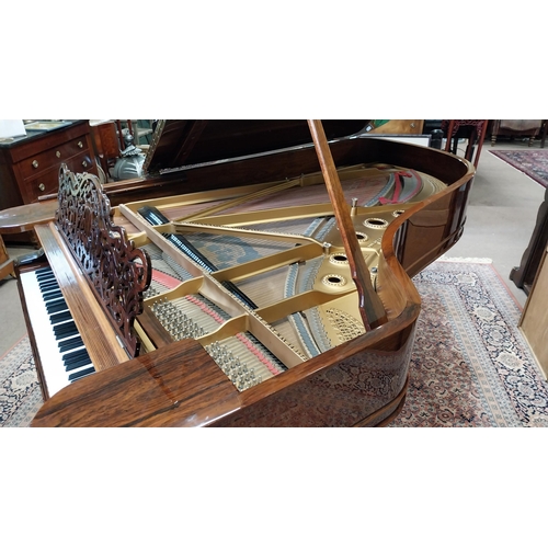 382 - Exceptional quality rosewood Steinway & Sons New York & Hamburg boutique grand piano serial no 58183... 