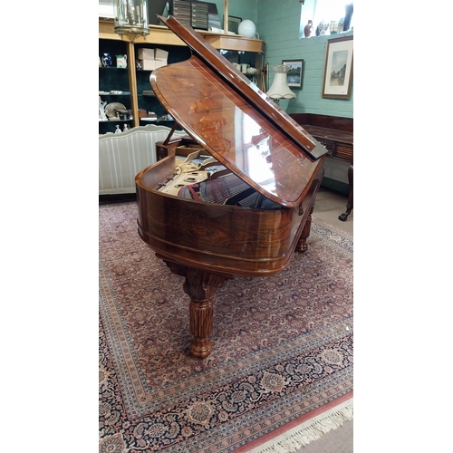 382 - Exceptional quality rosewood Steinway & Sons New York & Hamburg boutique grand piano serial no 58183... 