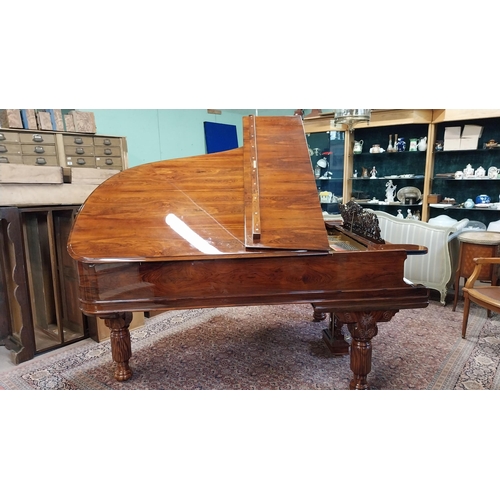 382 - Exceptional quality rosewood Steinway & Sons New York & Hamburg boutique grand piano serial no 58183... 