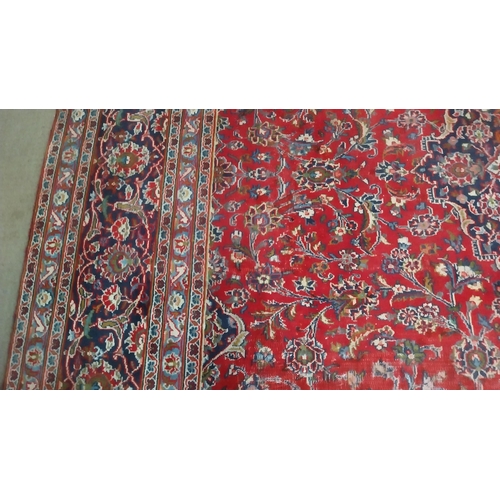 91 - Good quality decorative Persian carpet square {380 cm H x 290 cm W}.