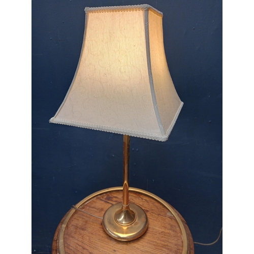 99 - Brass table lamp.