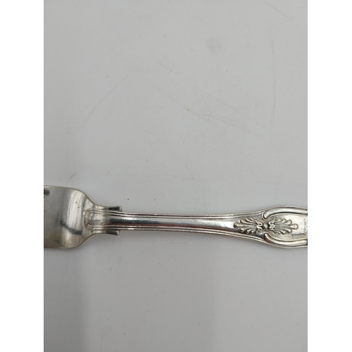 1377 - Set of six EPNS Kings Pattern dinner forks . { 20.5cm L }.