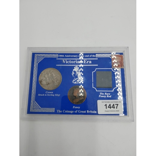 1447 - 100th Anniversary Of The End Of The Victorian Era  - The Coinage of Great Britain. 1890 sterling sil... 