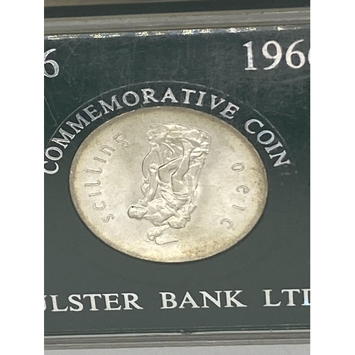 1451 - 1916  - 1966 Padraig Pearse Commemorative 10/- coin, in Ulster Bank Presentation case.