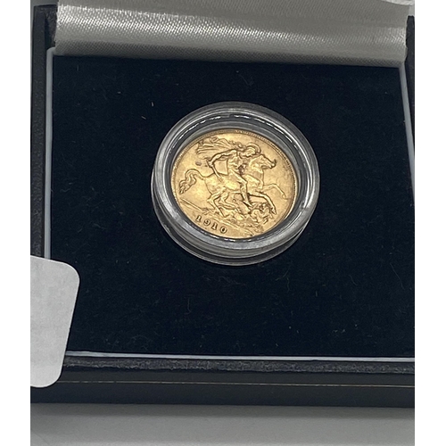 1452 - Edward VII gold half sovereign. 1910.