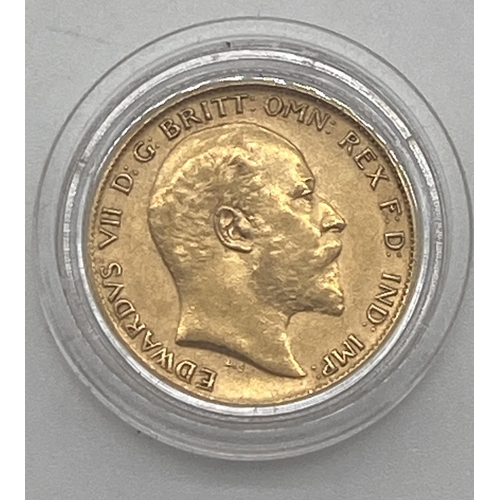 1452 - Edward VII gold half sovereign. 1910.