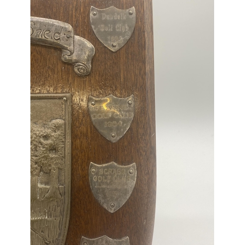 1460 - Cantrell & Cochrane Golf Classic shield  - Presented to The Irish Association of Golf Club Secretari... 