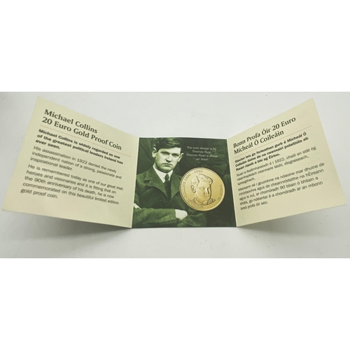 1462 - 90th. Anniversary Michael Collins 1890-1922 Gold Proof �20 coin in presentation case and with Certif... 