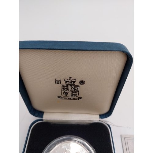 1467 - 1900 - 1990 Her Majesty Queen Elizabeth The Queen Mother  90th. Birthday Silver Proof Crown in prese... 