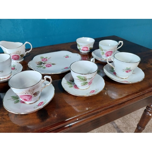 Twenty one piece Royal Imperial bone china tea service.{ cm H cm W