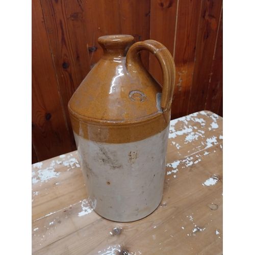 188 - Early 20th C. H.G. George Stuart Arms stoneware flagon {32 cm H x 16 cm W x 16 cm D}.