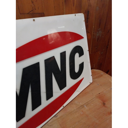 337 - MNC Perspex advertising sign {44 cm H x 60 cm W x 5 cm D}.